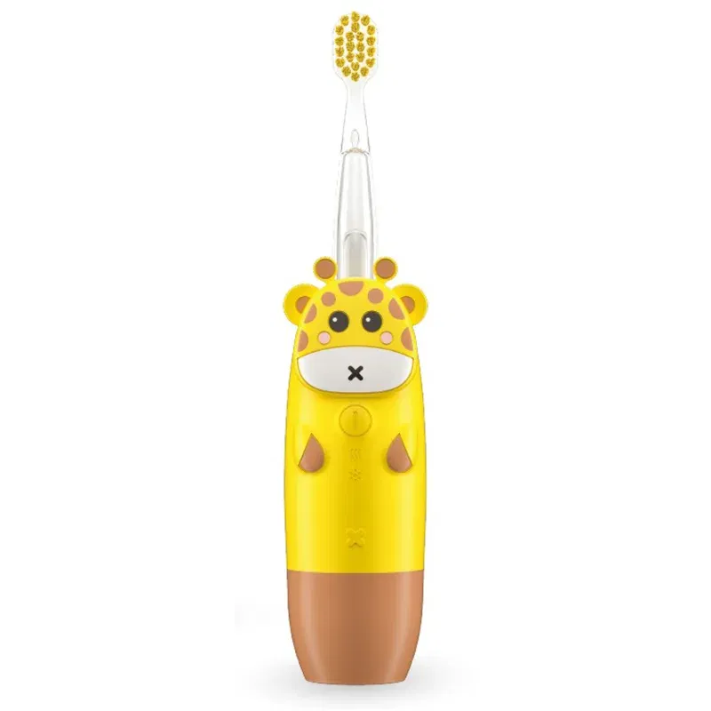 innoGIO GIOGiraffe Sonic Toothbrush periuta de dinti cu ultrasunete pentru copii Yellow 1 buc