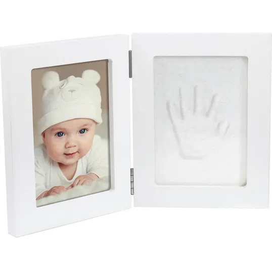 Dooky Luxury Memory Box Double Frame Handprint set de mulaj pentru amprentele bebelușului 1 buc