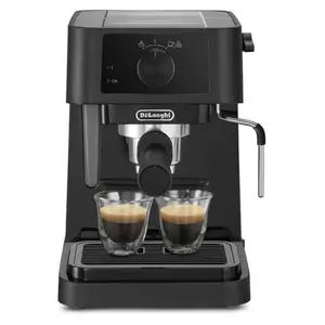 Espressor manual DeLonghi Stilosa EC235.BK, 1100 W, 15 bari, 1 l (Negru)