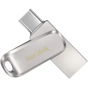 Stick USB SanDisk Ultra Dual Drive Luxe, 512GB, USB 3.0/USB Type-C (Argintiu)