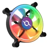 Ventilator AQIRYS Cetus 6P-12SLI15B-RGB, 1200 RPM, Iluminare RGB (Negru)