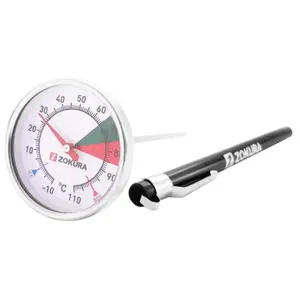 Termometru pentru lapte Zokura Z1186, -10 / 110 °C (Inox)