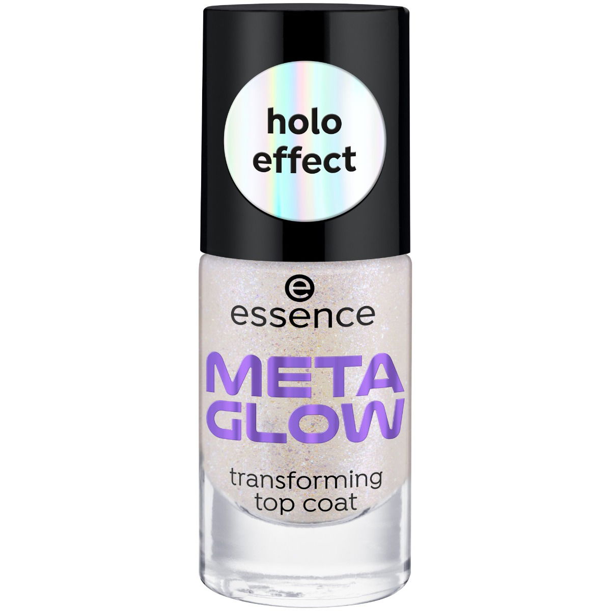 Top coat Meta Glow transforming top coat, 8ml, Essence