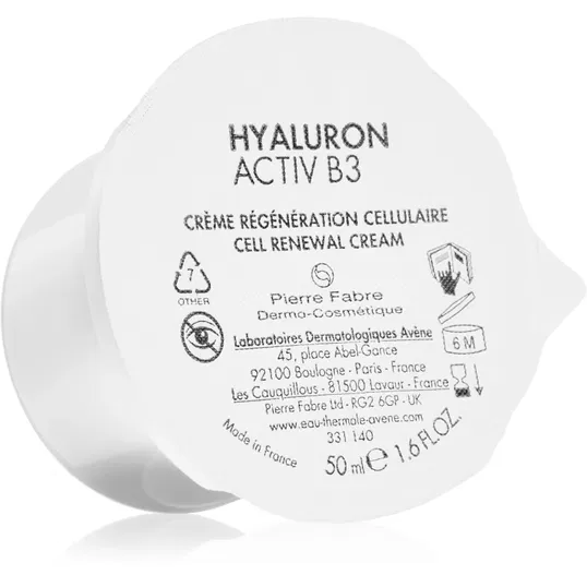 Avène Hyaluron Activ B3 Cell Renewal Cream cremă pentru regenerarea celulelor cutanate rezervă 50 ml