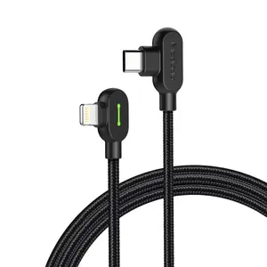 Cablu de date Mcdodo CA-7370 Button Series, USB Type-C - Lightning, 1.2m (Negru)