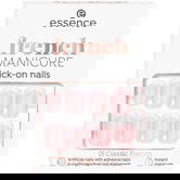 Unghii false french manicure click-on nails 01 - Classic French, 12 bucati, Essence