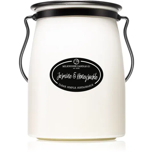 Milkhouse Candle Co. Creamery Jasmine & Honeysuckle lumânare parfumată Butter Jar 624 g