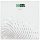 Cantar de baie Lafe WLS001.1, 150 Kg, afisaj LCD, suprafata sticla (Alb/Gri)