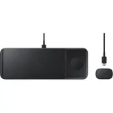 Incarcator wireless 3-in-1 Samsung EP-P6300TBEGEU, Fast charging, 9/7.5/3.5 W (Negru)
