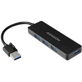 Hub USB AXAGON HUE-G1A SLIM, USB 3.0 x4 (Negru)