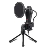 Microfon Redragon GM200, omnidirectional, stativ inclus, USB (Negru)