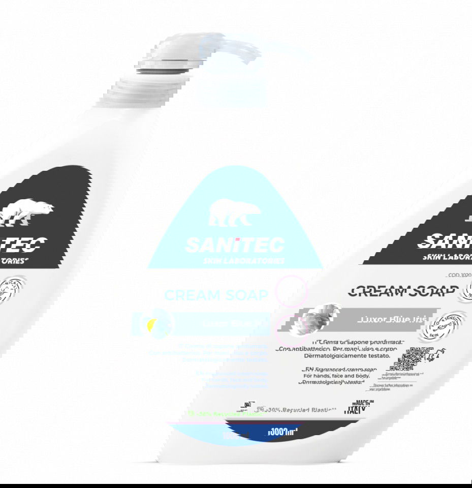 Crema de sapun parfumat Blue Iris, 1000ml, Sanitec