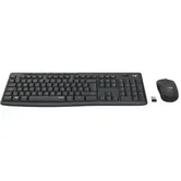 Kit wireless tastatura si mouse Logitech MK295 Silent, US layout, USB (Negru)