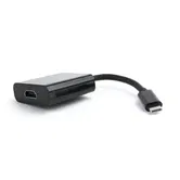 Adaptor GEMBIRD A-CM-HDMIF-01, USB 3.1 Type-C - HDMI, 15cm, 4K UHD/30Hz (Negru)
