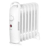 Calorifer electric cu ulei Teesa TSA8035, 800 W, 7 Elementi, Termostat reglabil, Control automat temperatura (Alb)