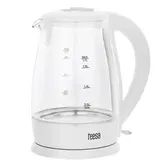 Fierbator de apa Teesa TSA1511W, 2200 W, 1.7 l, Sticla (Alb)