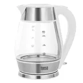 Fierbator de apa Teesa TSA1512W, 2200 W, 1.7 l, Sticla (Alb/Inox)