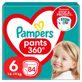 Scutece-chilotel Pants Marimea 6 14 kg-19 kg, 84 buc, Pampers