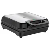 Aparat pentru preparat waffle Teesa TSA3224, 1100 W, 4 felii (Negru/Inox)