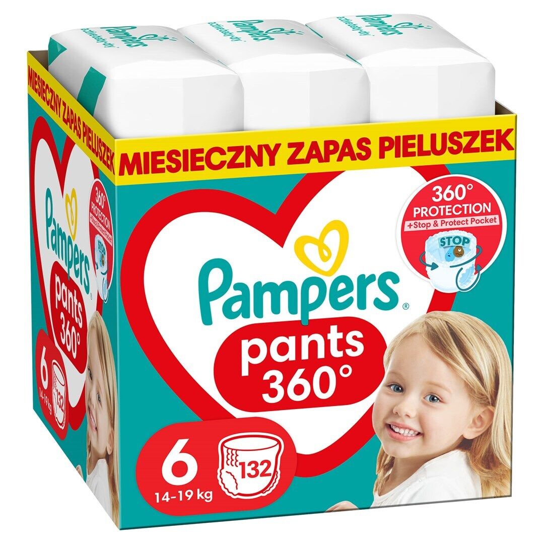 Scutece Pants Stop&Protect XXL Box Nr.6 pentru 14-19 kg, 132 bucati, Pampers