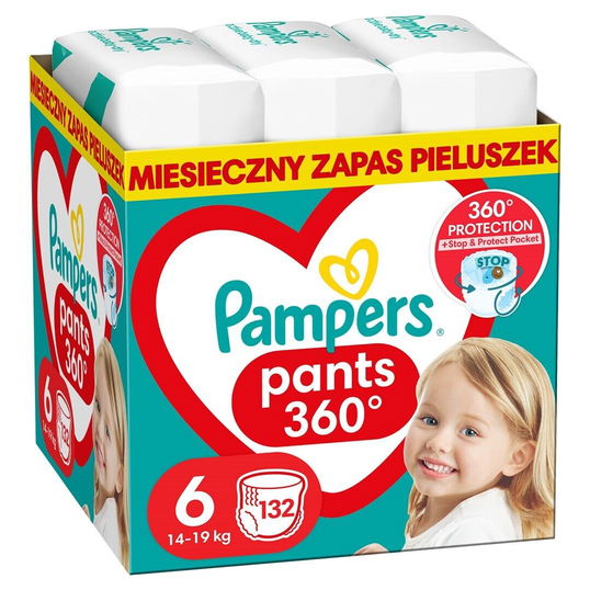 Scutece Pants Stop&Protect XXL Box Nr.6 pentru 14-19 kg, 132 bucati, Pampers