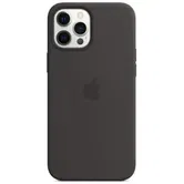 Protectie Spate Apple MHLG3ZM/A pentru Apple iPhone 12 Pro Max, Silicon (Negru)