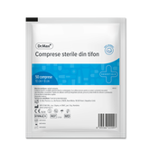 Dr. Max Comprese sterile taiate 10cm x 8cm, 50 bucati