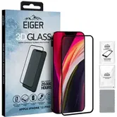 Folie Protectie Sticla Temperata Eiger 3D EGSP00622 pentru Apple iPhone 12, iPhone 12 Pro (Transparent/Negru)
