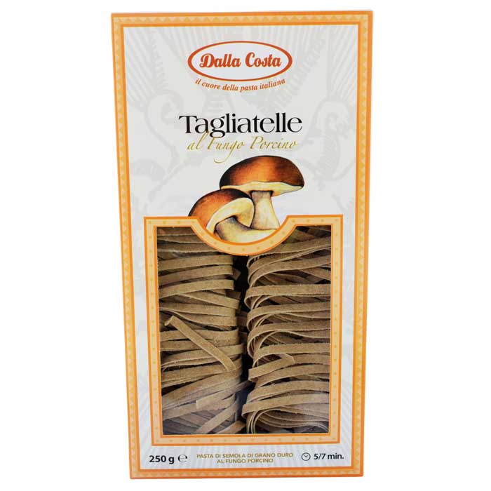 Paste Tagliatelle cu ciuperci porcino, 250g, Dalla Costa