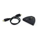Cablu GEMBIRD DSW-HDMI-35, 3 x HDMI - HDMI, 0.5m, 4K UHD/60Hz, conecteaza 3 dispozitive la 1TV (Negru)