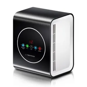 Purificator de aer Esperanza EHP001, 10 W, Sterilizator UVC, Purificare aer 30 mc/h, 3 Filtre, Suprafata sterilizare 20 mp, Timer (Alb/Negru)