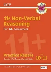 New 11+ GL Non-Verbal Reasoning Practice Papers: Ages 10-11 Pack 2 (inc Parents' Guide & Online Ed), Paperback - CGP Books