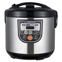 Multicooker Esperanza EKG011, 860 W, 5 l, 11 functii, Panou smart digital, Temporizator (Negru/Inox)