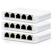 Switch Ubiquiti USW-FLEX-MINI-3, 5 porturi, 3 bucati (Alb)