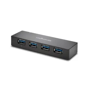 HUB USB KENSINGTON K39122EU, USB 3.0 x 4, alimentare retea 220 V (Negru)
