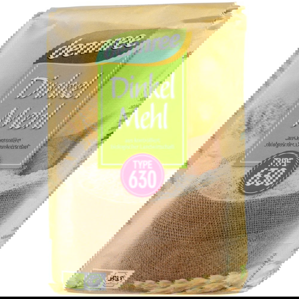 Faina de spelta ecologica tip 630, 1kg, Dennree