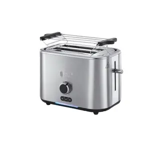 Prajitor de paine Russell Hobbs Velocity 24140-56, 2400 W, 2 felii, Prajire rapida, 11 trepte (Inox)