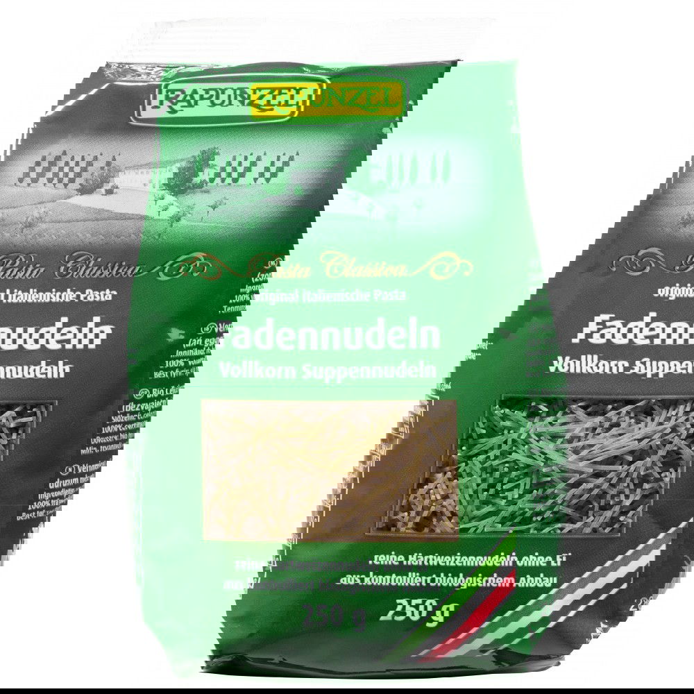 Fidea integrala Bio pentru supa, 250g, Rapunzel