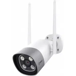 Camera de supraveghere exterior 360 D801, 1/3 "CMOS, Nightvision, Transmisie live, Senzor de miscare, Microfon, Difuzor, Control aplicatie (Alb/Gri)