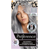 Vopsea de par permanenta cu amoniac Preference Vivid Colours 10.112 Silver Grey, 204ml, L'Oreal Paris