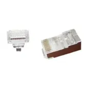 Mufe RJ-45 Gembird LC-PTF-01/100, pentru cablu FTP, Cat5e, conector RJ-45 (T) tip pass-through, ecranat, plastic cu metal, 100 buc.