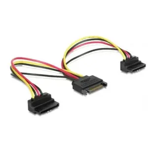 Cablu Gembird CC-SATAM2F-02, splitter SATA, 15cm, unghi 90 grade