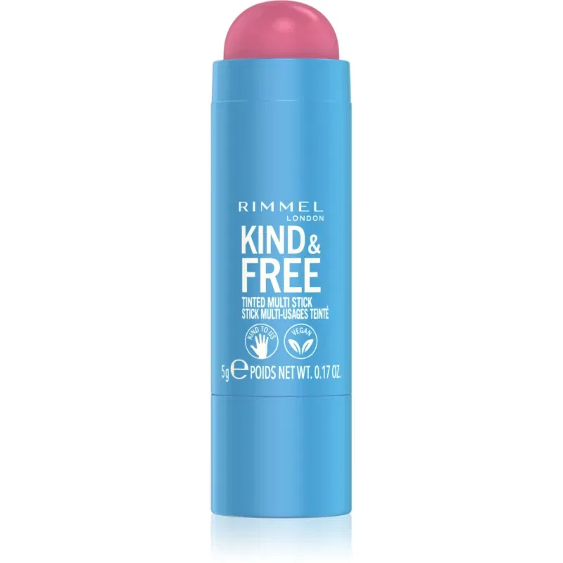 Rimmel Kind & Free machiaj multifuncțional pentru ochi, buze și față culoare 003 Pink Heat 5 g