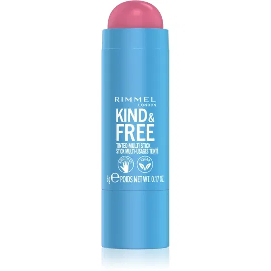 Rimmel Kind & Free machiaj multifuncțional pentru ochi, buze și față culoare 003 Pink Heat 5 g