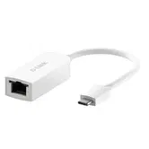 Placa de retea D-Link DUB-E250, USB‑C (Alb)