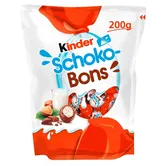 Bomboane de ciocolata cu lapte Kinder Schokobons, 200 g