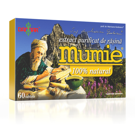 Extract purificat de rasina Mumie, 60 tablete, Damar