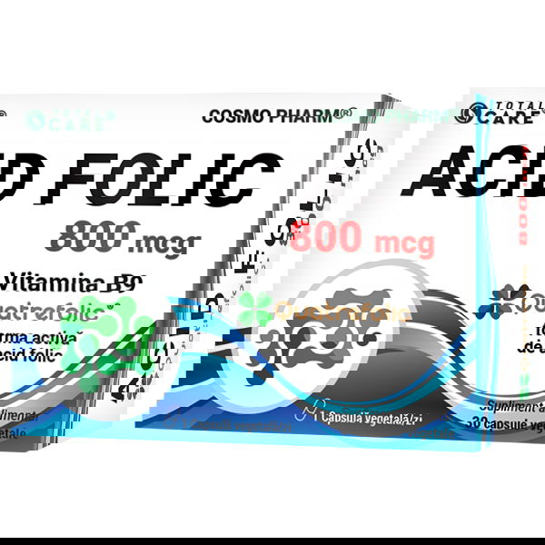 Acid Folic Quatrefolic 800mcg, 30 capsule, Cosmopharm