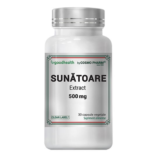 Sunatoare Extract 500mg, 30 capsule, Cosmopharm