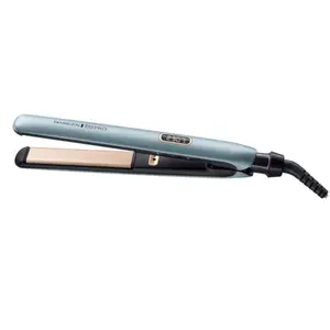 Placa de indreptat parul Remington Shine Therapy PRO S9300, Invelis ceramic cu ulei de Argan, 230 C (Albastru/Auriu)